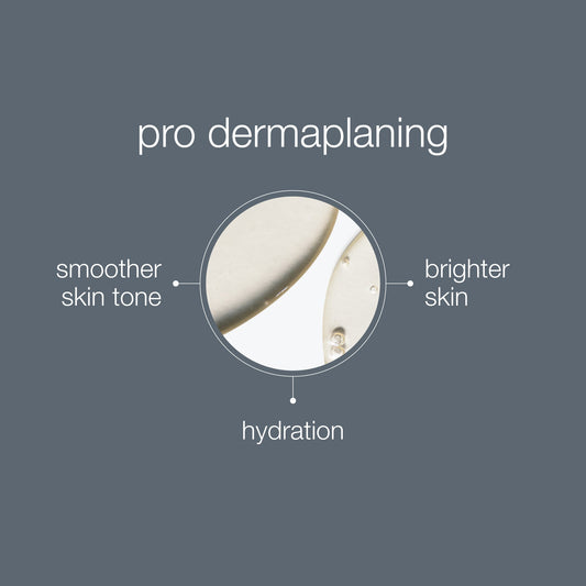 client receiving dermaplaning treatment