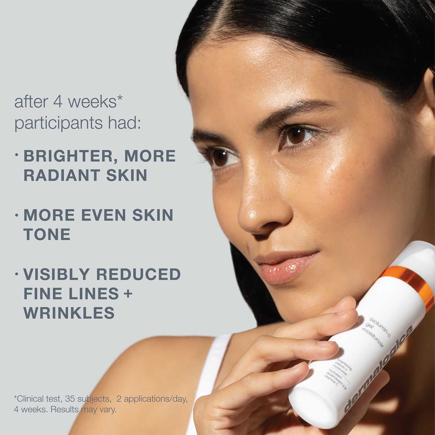 biolumin-c gel moisturizer clinical claim